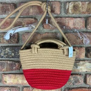 GAP NWT Jute Mini Tote Bag